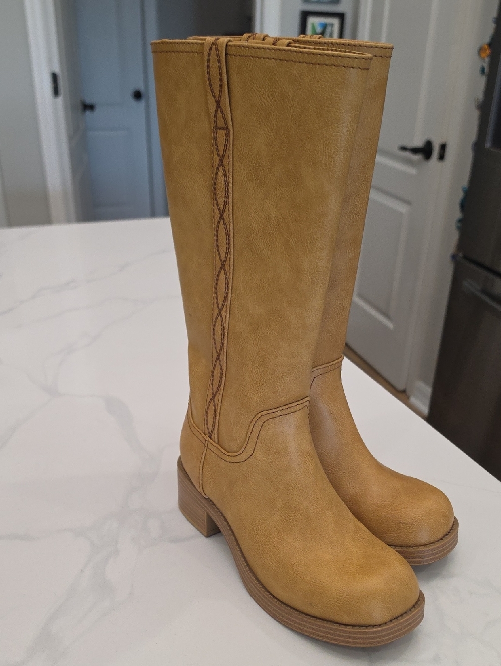 No Boundries Women's Tall Tan Fashion Boots